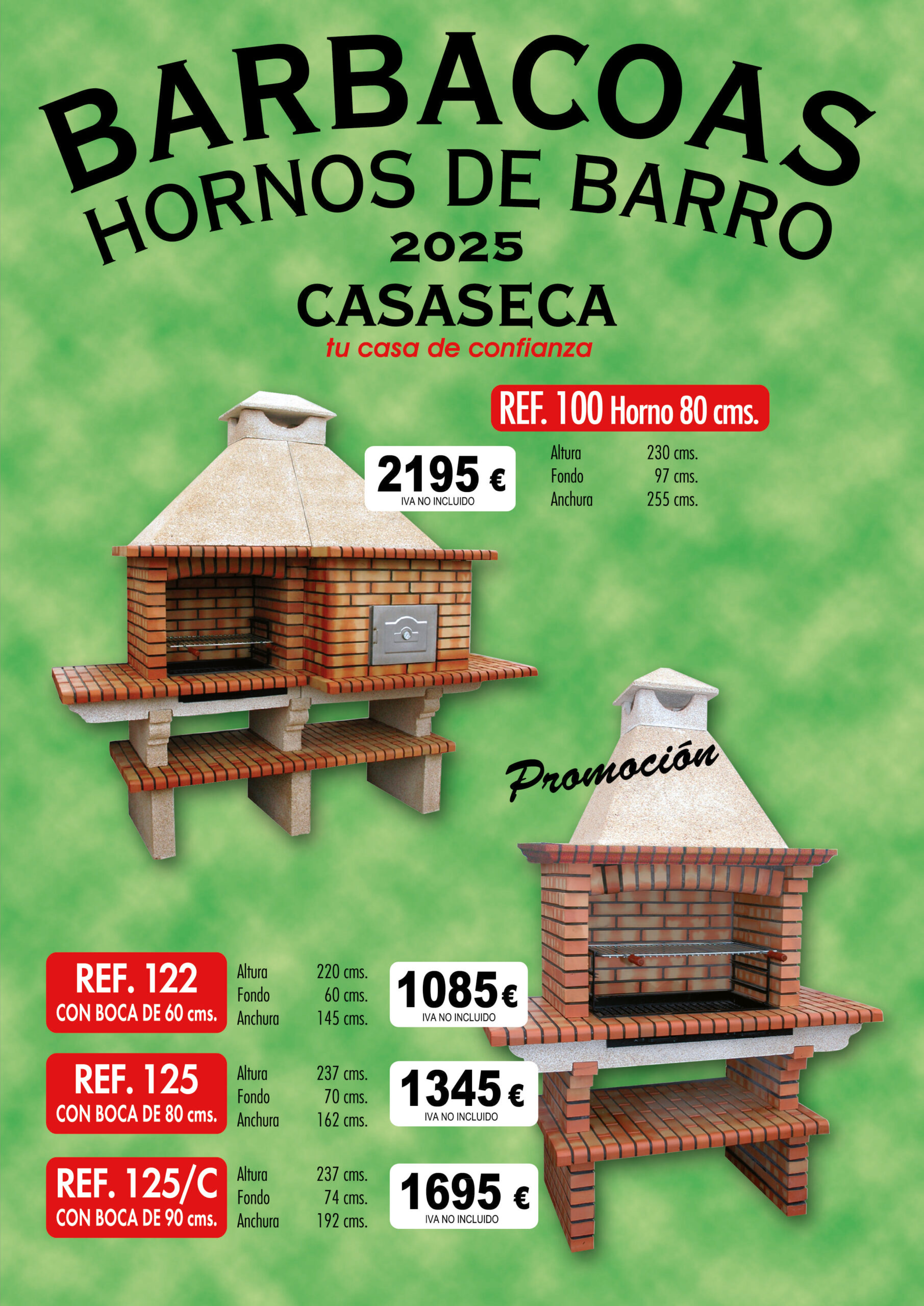 Catálogo de Barbacoas y Hornos de Barro, Casaseca 2025